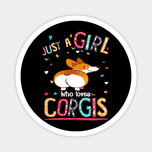 Just A Girl Who Loves Corgi (83) Magnet
